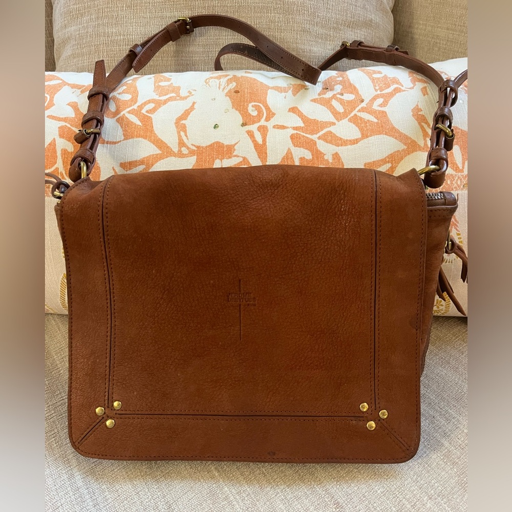 Jerome Dreyfuss Brown Igor Leather Bag.